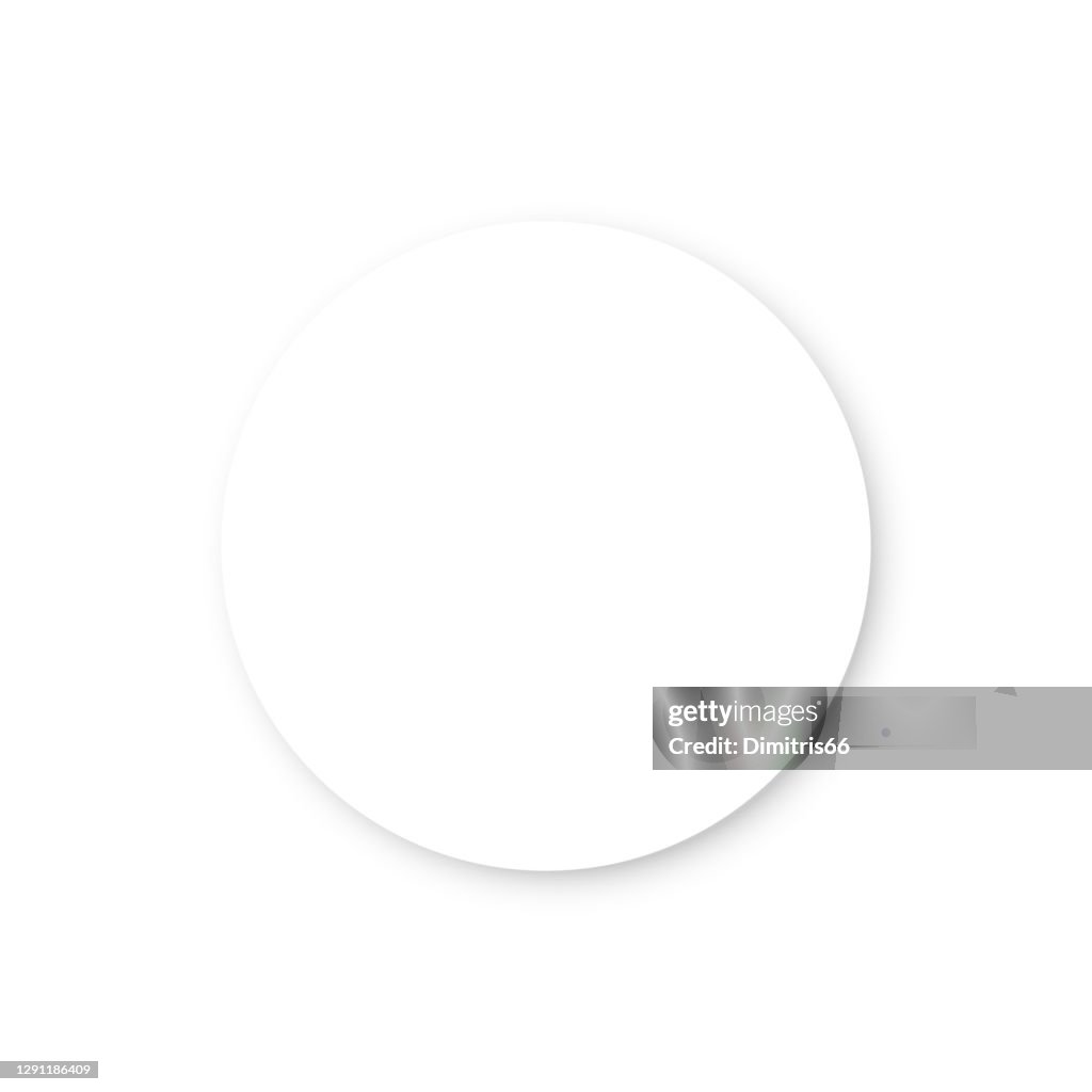 Circle Withe Shadow White Circle With Shadow On White Background Neumorphism Button Normal ...