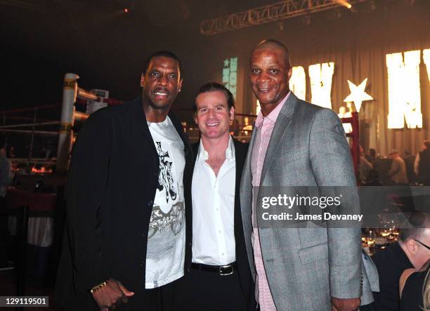 Dwight Gooden, Jed Weinstein and Darryl Strawberry attend the 6th Annual BOX NYC at Roseland Ballroom on May 19, 2011 in New York City.
