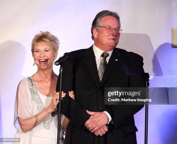 Actress Dee Wallace and Brian Dyak, President, CEO & Co-Founder of the Prism Awards attend the 15th Annual PRISM Awards at the Beverly Hills Hotel on...