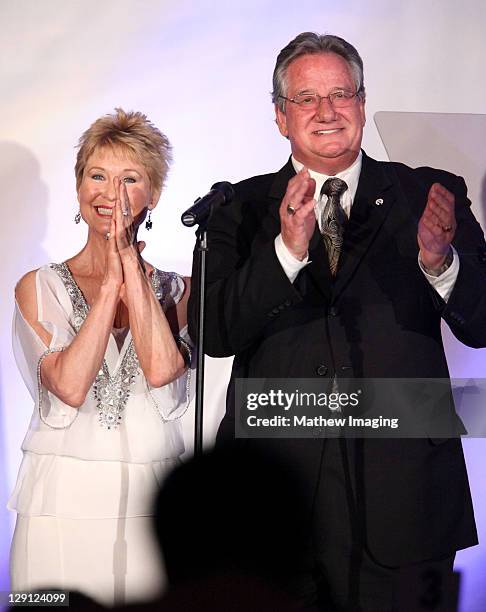 Actress Dee Wallace and Brian Dyak, President, CEO & Co-Founder of the Prism Awards attend the 15th Annual PRISM Awards at the Beverly Hills Hotel on...