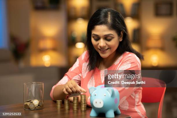 woman at home - stock photo - indian economy stock pictures, royalty-free photos & images