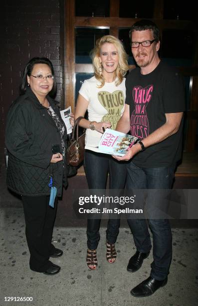 Alex McCord , Simon van Kempen and fan attend a screening of "The Real Housewives of New York" benefiting Marriage Equality New York at Therapy Bar...