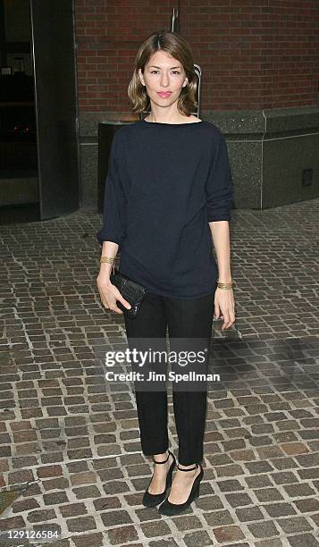 Director Sofia Coppola attends the Cinema Society & Thierry Mugler screening of "Midnight in Paris" at the Tribeca Grand Screening Room on May 17,...