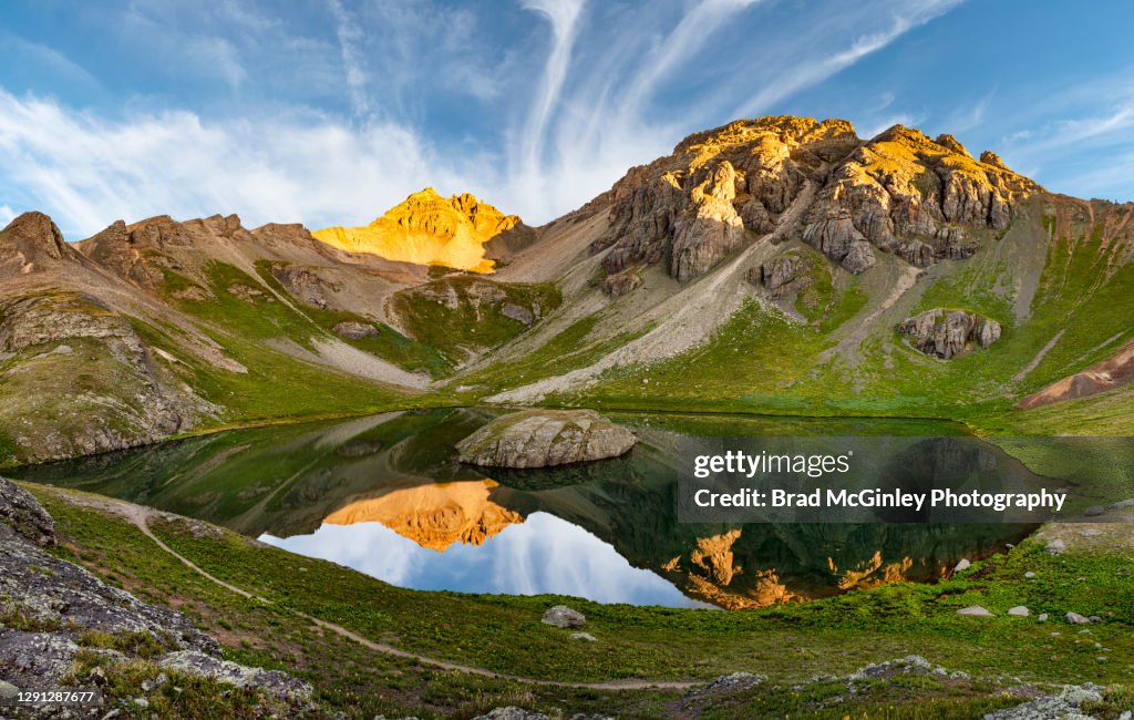 Island Lake in the San Juan mountains of Colorado