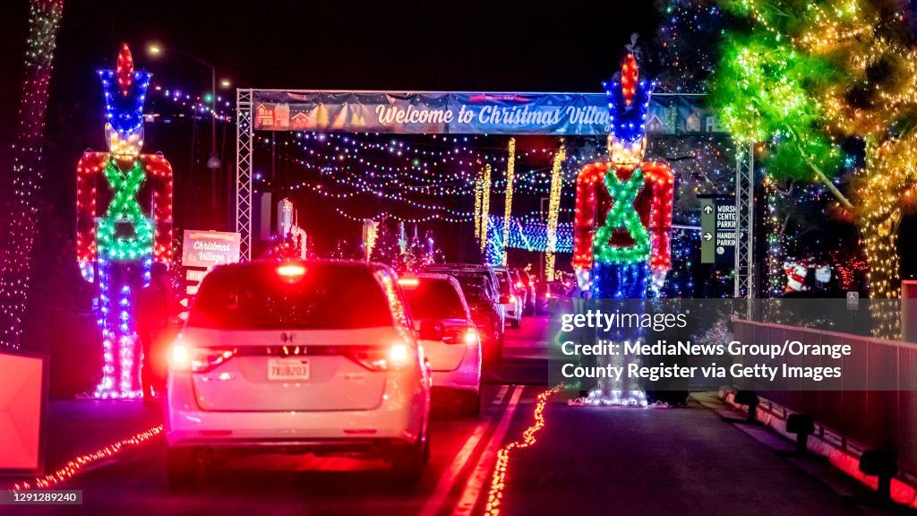 Drive-thru Christmas Light Display At Saddleback Church