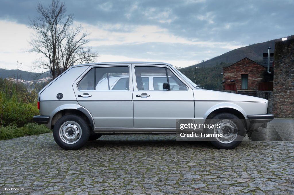 Classic Volkswagen Golf on a street