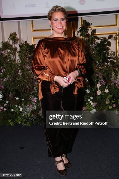 Honorary President Grand Duchess Maria Teresa of Luxembourg attends the "Prix de la Femme d'Influence de l'Annee" at Palais Brogniart on December 14,...