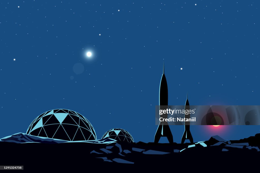 Space colonization poster