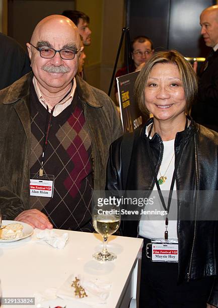 Alan Heim and Maysie Hoy attend the Academy of Art University 5th Annual Epidemic Film Festival at Golden Gate Theatre on May 6, 2011 in San...