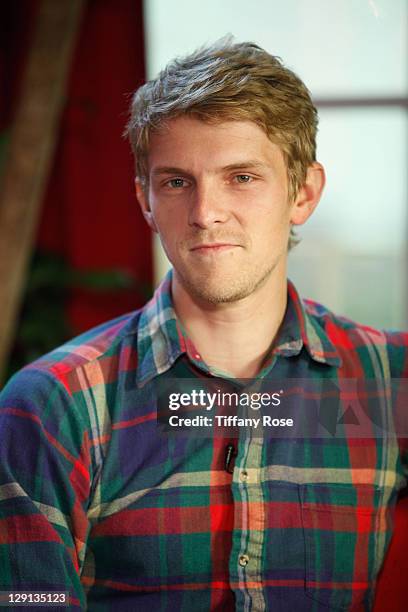 Musician Mark Pontius of Foster The People visits YoungHollywood.com at the Young Hollywood Studio on May 24, 2011 in Los Angeles, California.