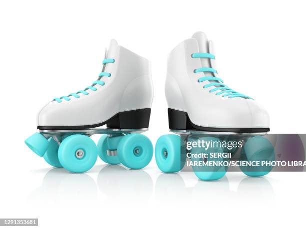 stockillustraties, clipart, cartoons en iconen met roller skates, illustration - rolschaatsen schaats