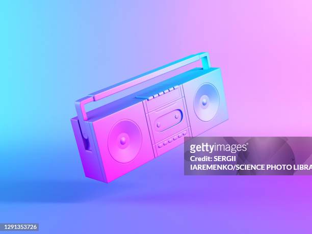 cassette player, illustration - music stock illustrations