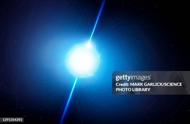 bildbanksillustrationer, clip art samt tecknat material och ikoner med artwork of a pulsar - magnetfält