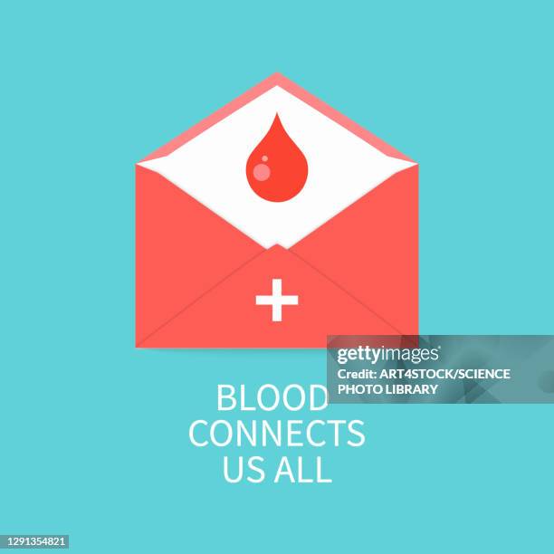 blood donation, conceptual illustration - empty blood bag stock illustrations