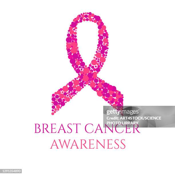 illustrations, cliparts, dessins animés et icônes de breast cancer awareness, conceptual illustration - ruban de lutte contre le cancer du sein