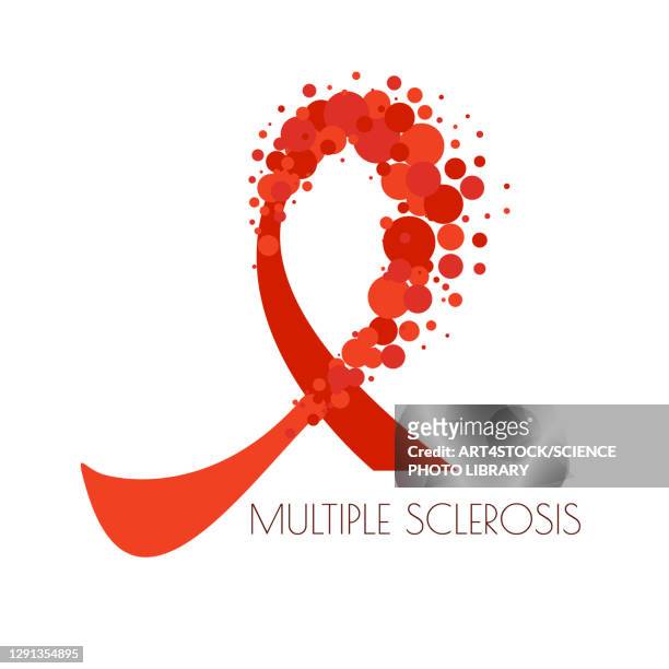 multiple sclerosis awareness, conceptual illustration - sclerosis stock illustrations