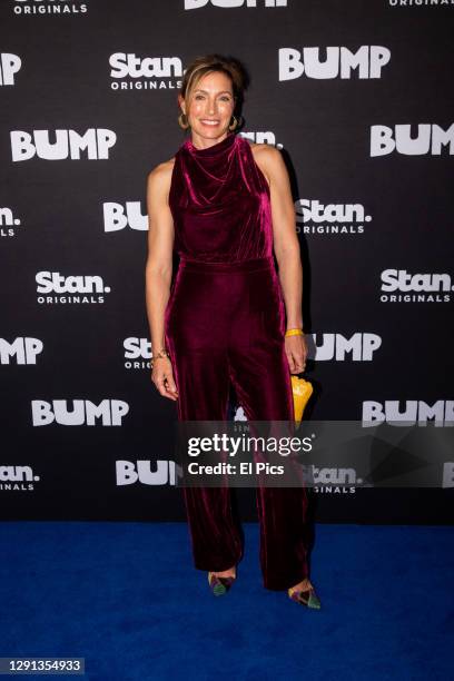 Claudia Karvan attends the official premiere of Stans new series 'Bump' at Glebe technical Collage Sydney December 15, 2020 in Sydney, Australia.