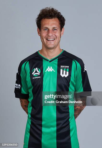 Alessandro Diamanti of Western United poses during the Western United FC A-League 2020/21 Headshots Session at City Vista on December 15, 2020 in...