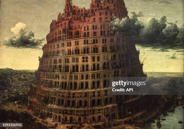 La "Petite" Tour de Babel' de Pieter Brueghel l'Ancien, au musée Boijmans Van Beuningen, Rotterdam, Pays-Bas