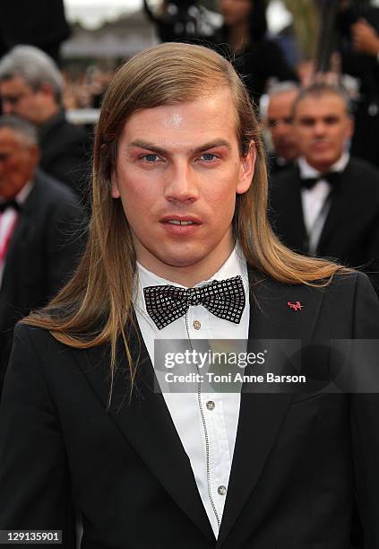 French designer Christophe Guillarme attends the "Les Bien-Aimes" Premiere and Closing Ceremony during the 64th Annual Cannes Film Festival at the...