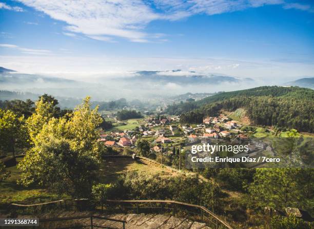 rural area in redondela, galicia - galicia stockfoto's en -beelden