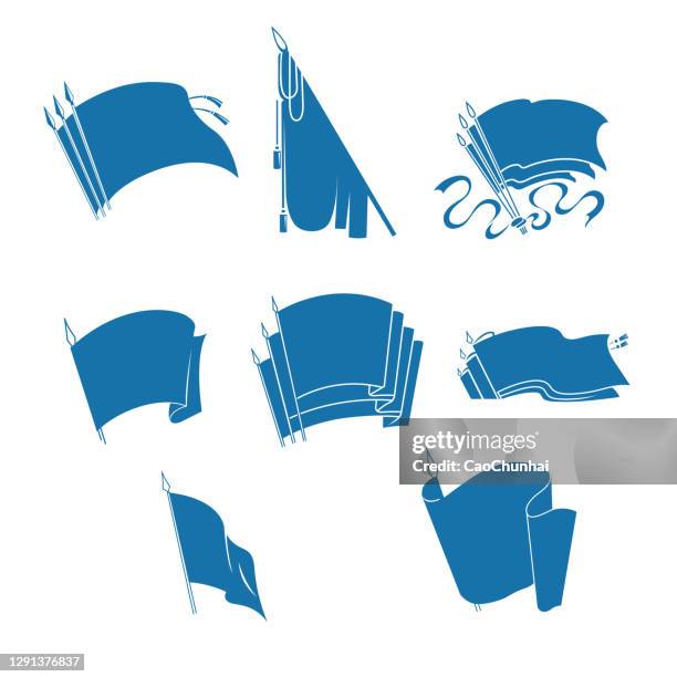 flag icons collection - soviet union stock illustrations