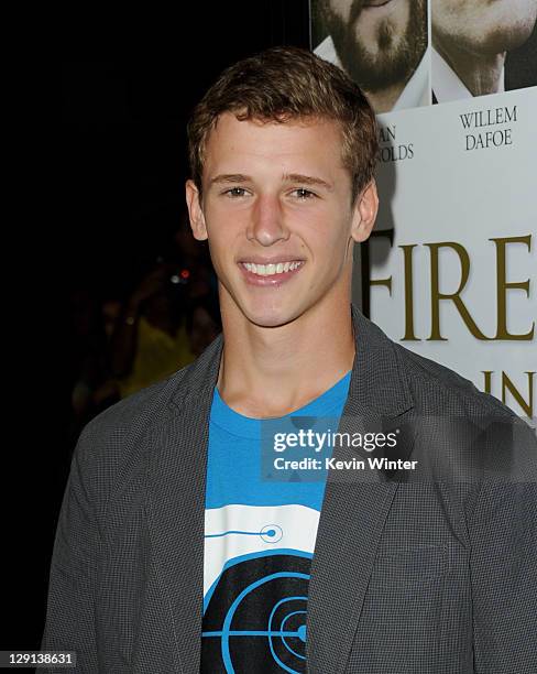 Actor Cayden Boyd arrives at the premiere of "Fireflies in the Garden" at The Grove on October 12, 2011 in Los Angeles, California.