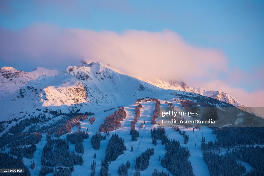 Winterlandschaft in Whistler, Kanada