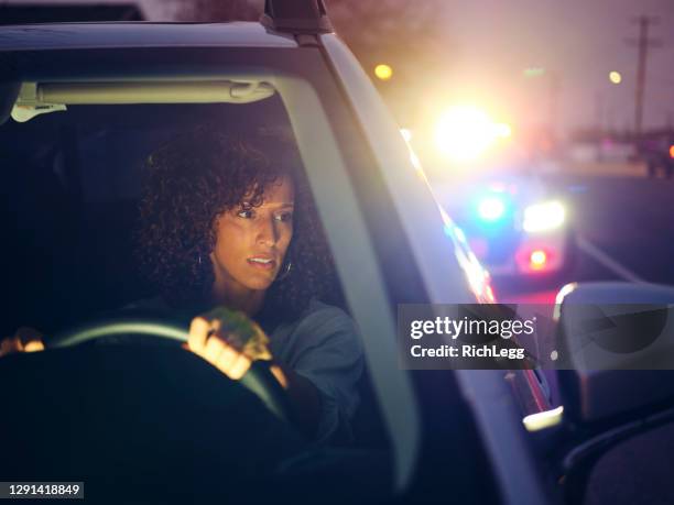 nightime polisen traffic stop - rattfylleri bildbanksfoton och bilder