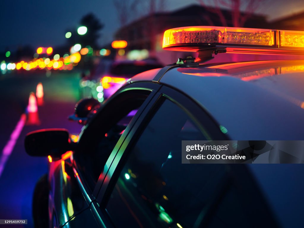 Nightime Police Traffic Stop