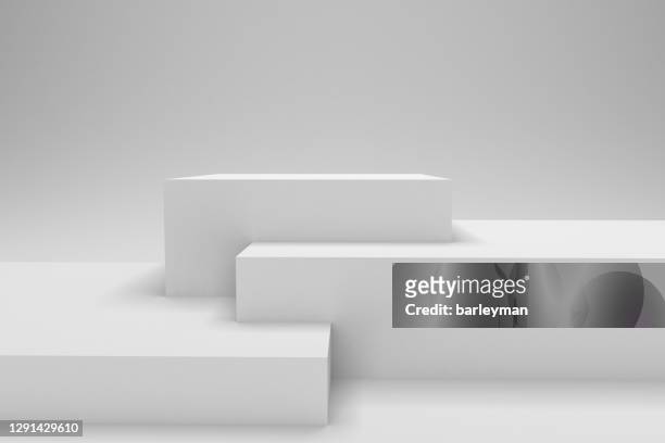 three-dimensional product display space - stand exposition stock pictures, royalty-free photos & images