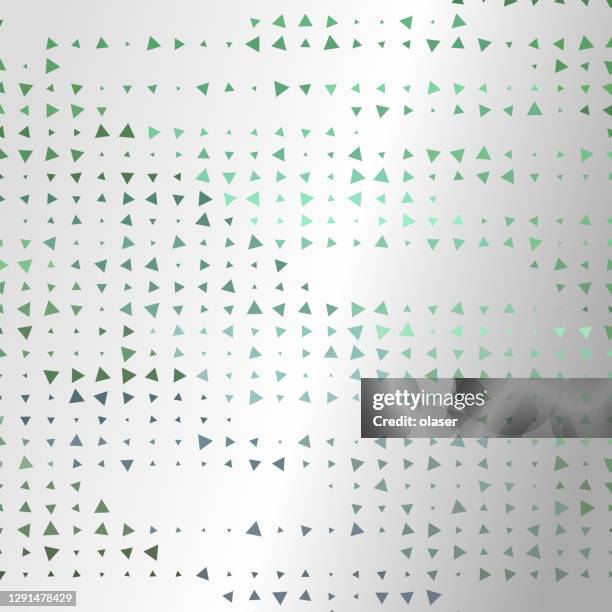 small triangles, different sizes, different colors, forming matrix. - digitalization background stock illustrations