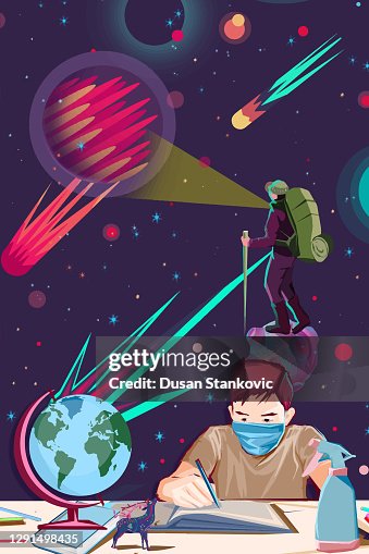 Geography Class Vector Boy On A Geography Class High-Res Vector Graphic - Getty Images