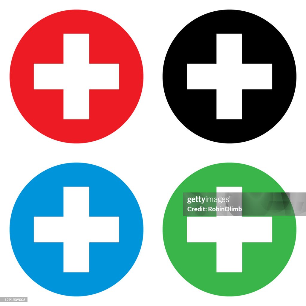 Cross Sign Normal Four Medical Cross Symbols High-Res Vector Graphic - Getty Images