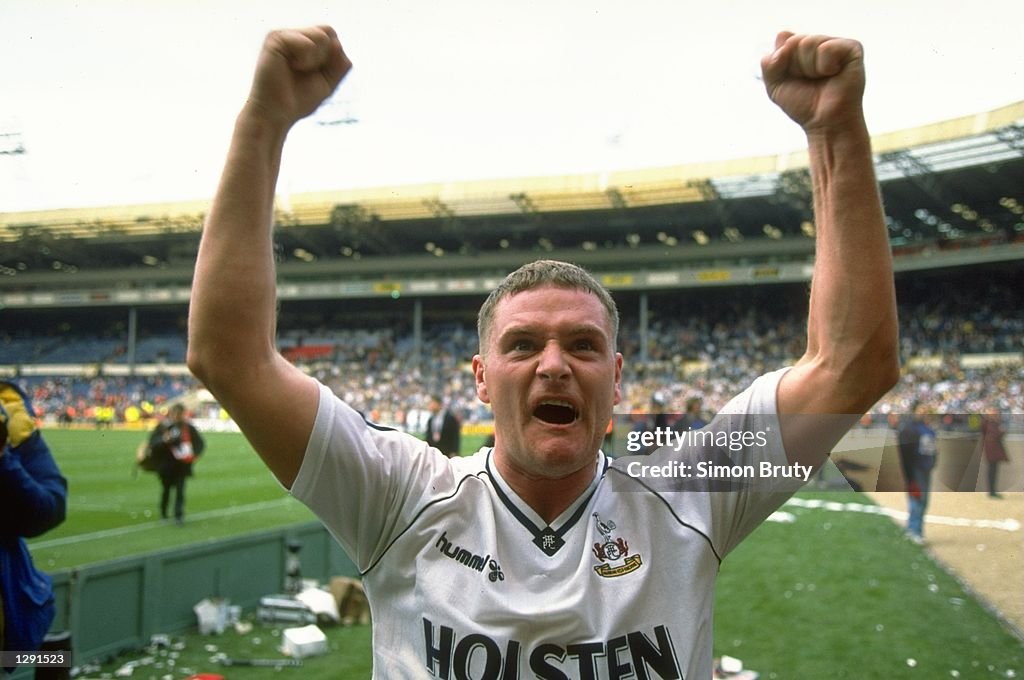 Paul Gascoigne of Tottenham Hotspur