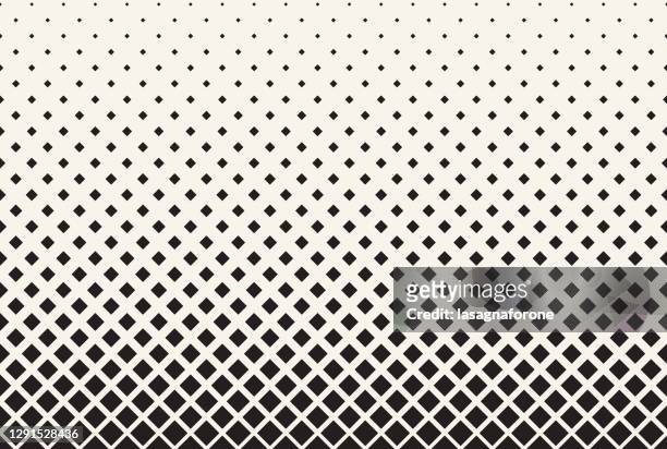 seamless rounded squares halftone background design element - multi layered effect stock illustrations