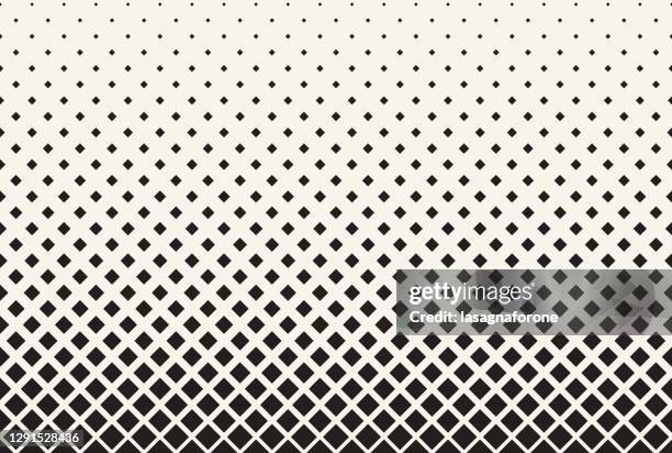 seamless rounded squares halftone background design element - interlocking lines stock illustrations