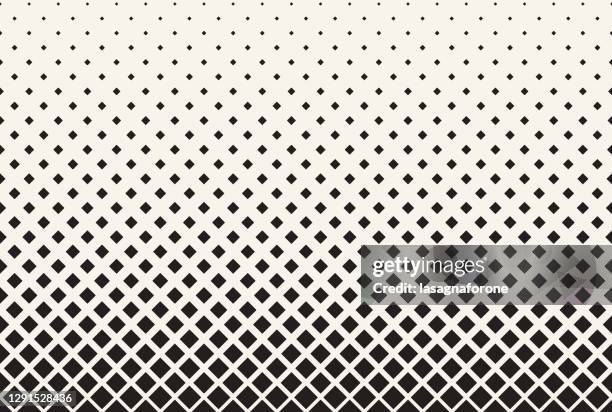 seamless rounded squares halftone background design element - diamond shaped stock illustrations