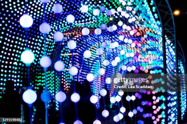 christmas lights - changing colour stock pictures, royalty-free photos & images