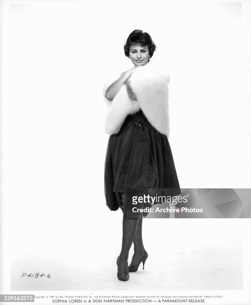 Sophia Loren in publicity portrait for the film 'Houseboat', 1958.