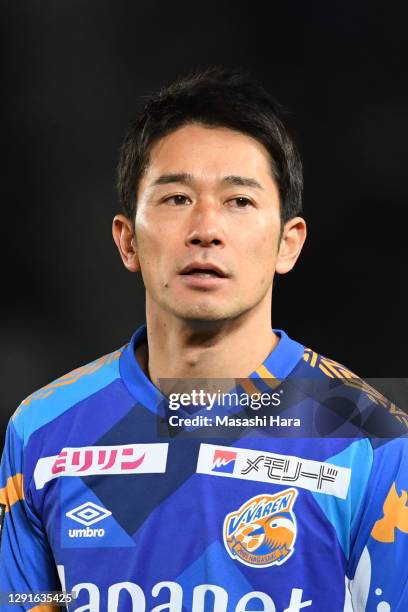 Keiji Tamada of V-Varen Nagasaki looks on during the J.League Meiji Yasuda J2 match between V-Varen Nagasaki and Ventforet Kofu at Transcosmos...