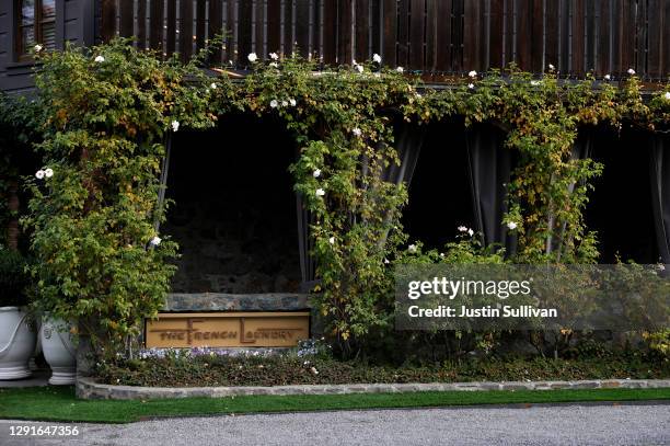 View of the Michelin-starred restaurant The French Laundry on December 16, 2020 in Yountville, California. The French Laundry, owned by chef Thomas...