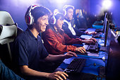 Team Playing Esports Game on Computer
