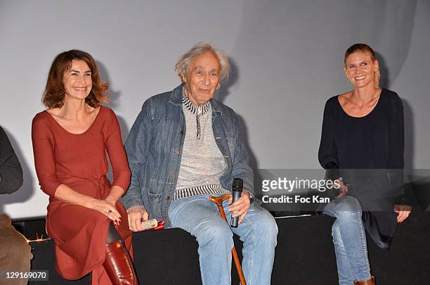 Valerie Kaprisky, William Klein and Sarah Lelouch attend the Valenciennes Cinema Festival - Fiction Films Gala Arrivals at Cinema Gaumont...