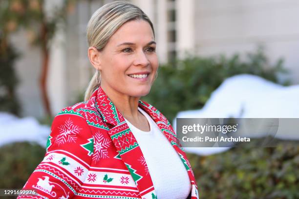 Chef Cat Cora visits Hallmark Channel's "Home & Family" at Universal Studios Hollywood on December 16, 2020 in Universal City, California.