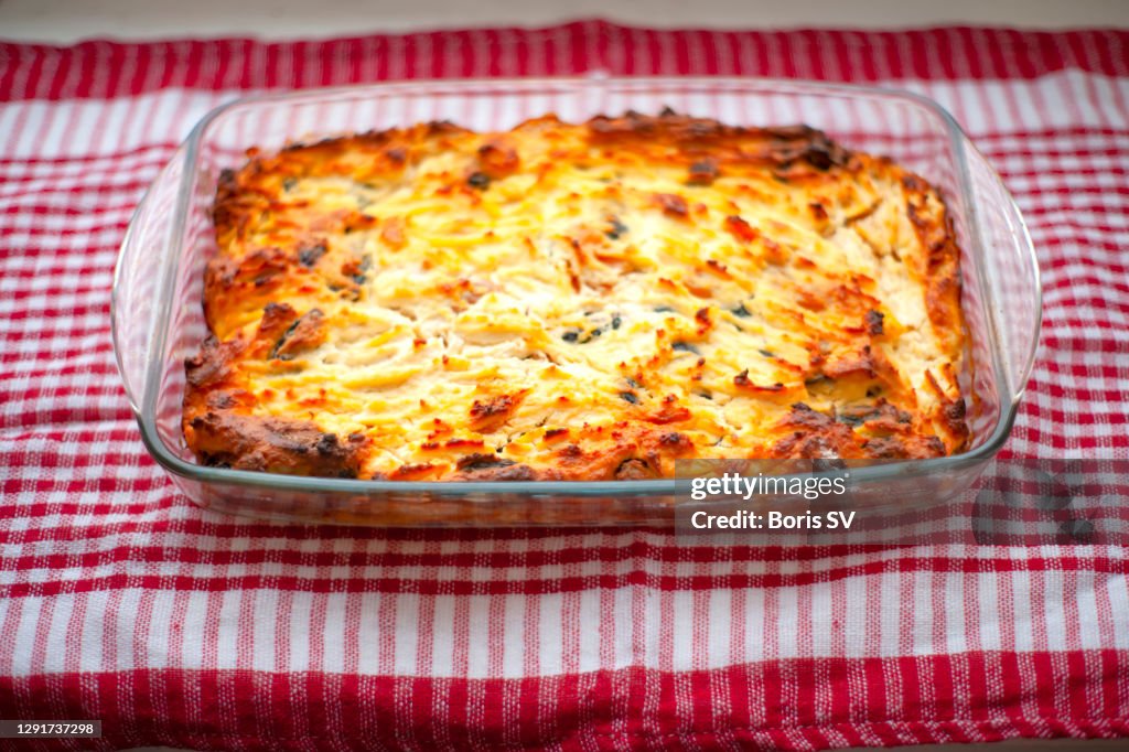 Cottage cheese casserole