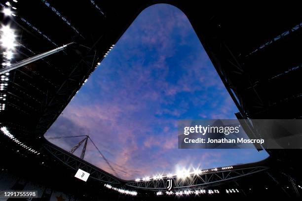 General view inside of the stadium prior to the Serie A match between Juventus and Atalanta BC at Allianz Stadium on December 16, 2020 in Turin,...