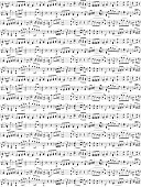 Random musical notes sheet seamless background