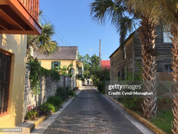 exploring neighborhoods in st. augustine - saint augustine florida stock pictures, royalty-free photos & images