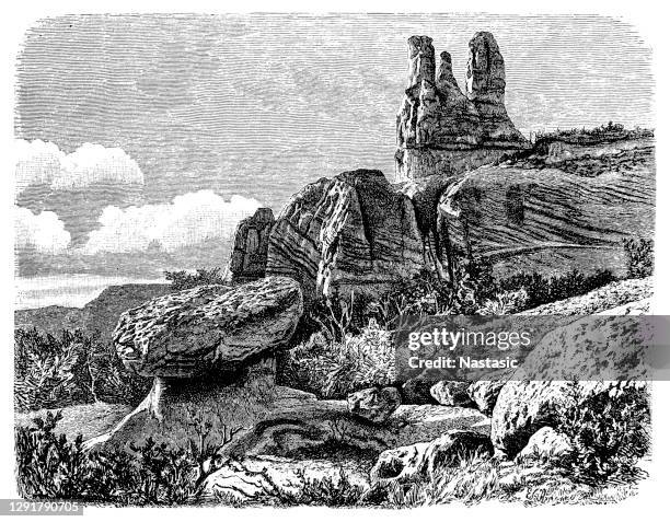 Sand Deposit Of The Navajo In Western North America High-Res Vector Graphic